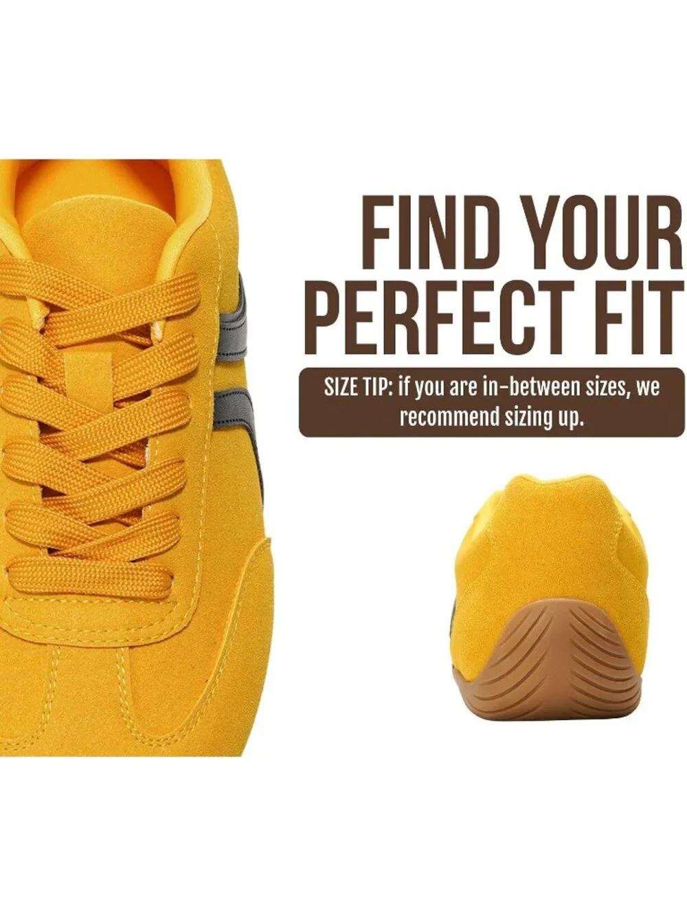 Women's Yellow Non-Slip Barefoot Soft Memory Foam Soft Memory Foam Sneakers